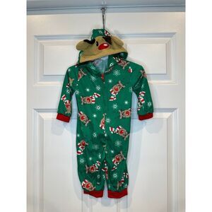 Holiday Reindeer Pajama Set‎ Size 6 Months